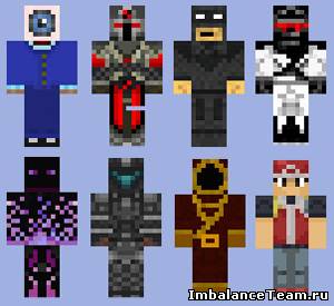 Heroes skinpack для Minecraft