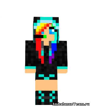 Перейти к материалу Скин радуги для Minecraft Скин радуги для Minecraft