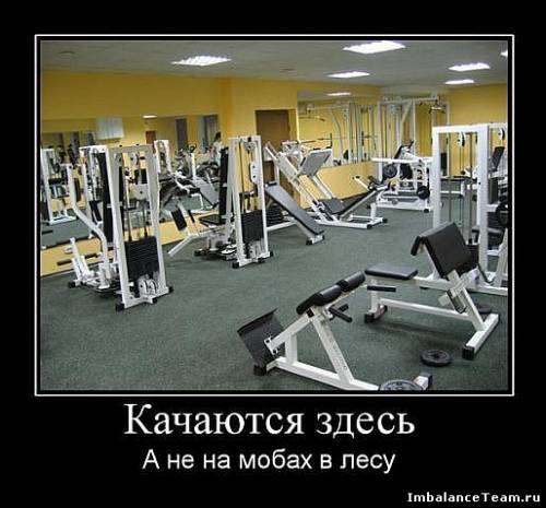 Качаются здесь, а не на мобах в лесу